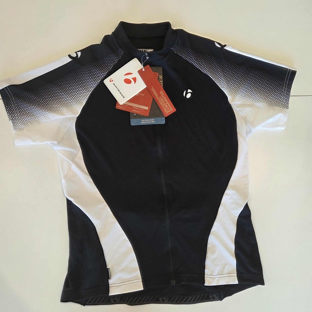 Bontrager Womens size large Race WSD Short Sleeve‎ Jersey Full Zip reflective